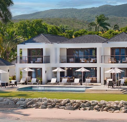 Villa beach front view
